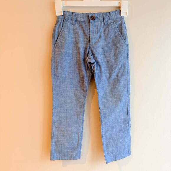 Cat & Jack Other - Cat & Jack Boys' Light Blue Chambray Flat Front Chino Pants Size 5